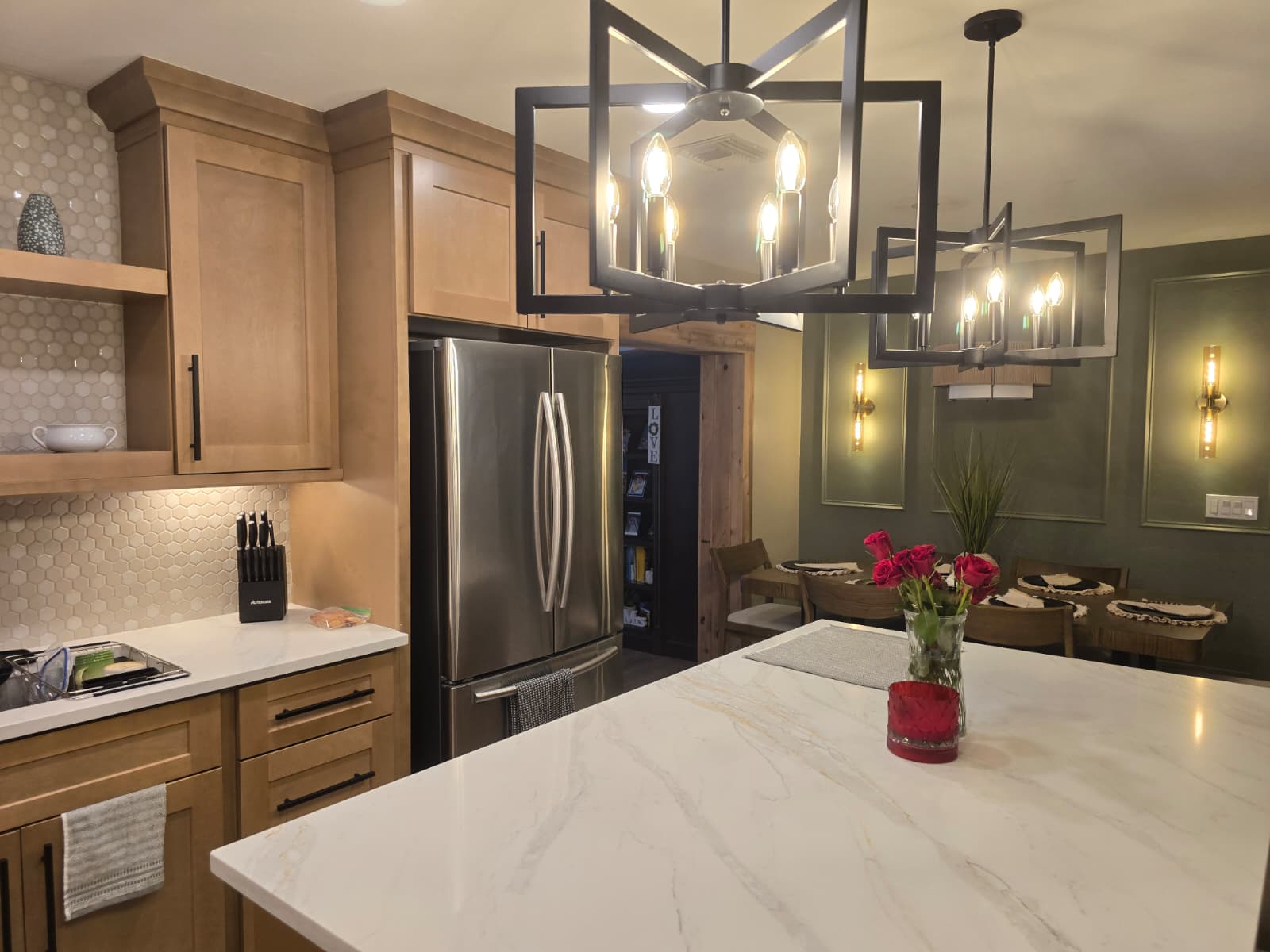 Completed kitchen remodeling project by Creative Design of Florida